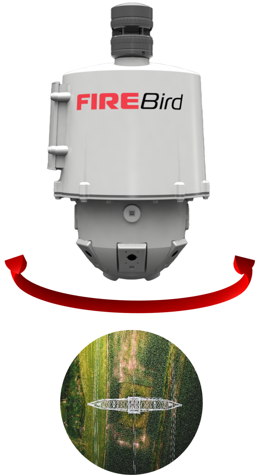 FIREBird offers continuous 36-degree detection